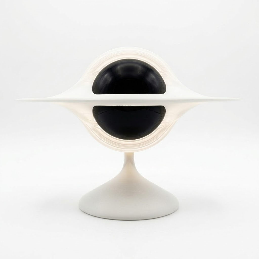 Gargantua 3D Printed Black Hole Lamp | Ambient Accretion Disk Desk Light