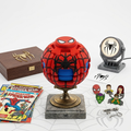 Spider-Man Kinetic Fidget Sphere | 3D Printed Rotating Desk Toy & Collector's Stand
