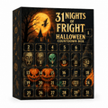 31-Day Halloween Advent Calendar Mystery Box – 31 Collectible Squishy Figures, Cute Spooky Surprise Toys & Stress Relief Fidget Set