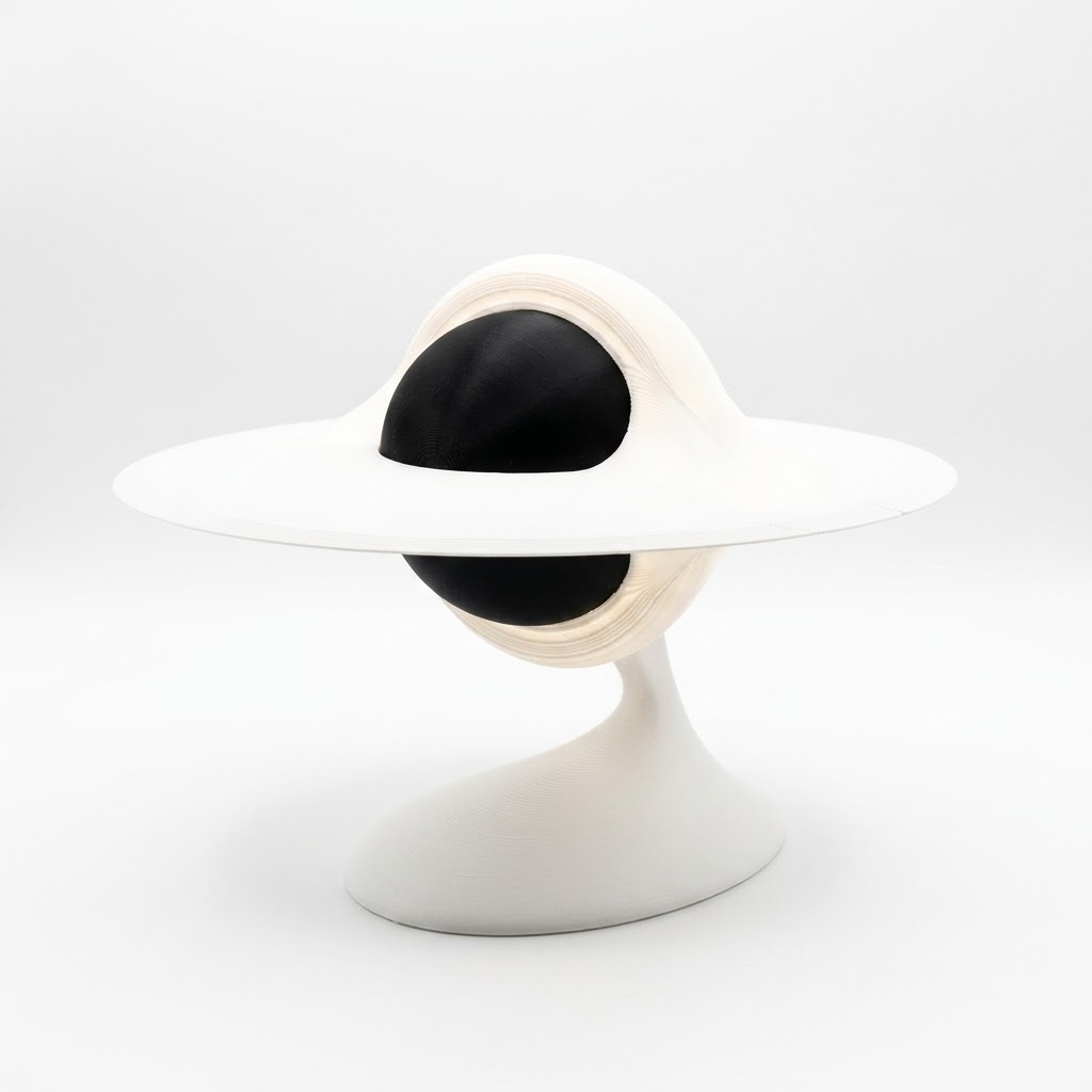 Gargantua 3D Printed Black Hole Lamp | Ambient Accretion Disk Desk Light