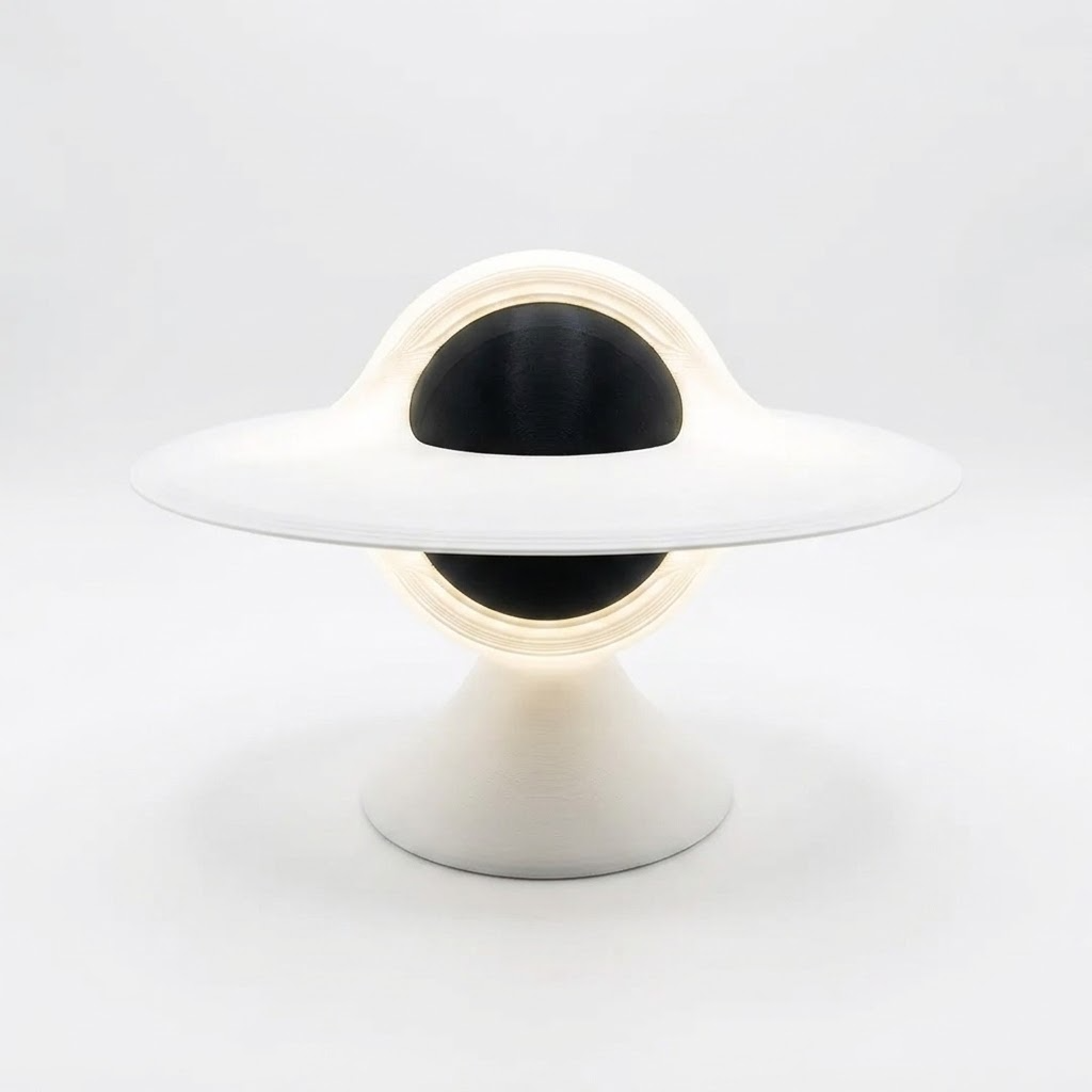 Gargantua 3D Printed Black Hole Lamp | Ambient Accretion Disk Desk Light